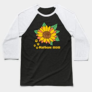 Maltese Mom Dog Maltese Mother'S Day Baseball T-Shirt